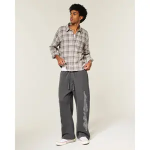 Hollister Feel Good Double Flame Graphic Super Baggy Sweatpants