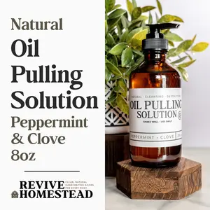 Oil Pulling Solution – Natural Oral Detox for Fresh Breath & Healthy Gums Coconut Blend