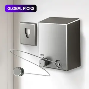 Stainless Steel Retractable Clothesline, Invisible Wall-Mounted Clothesline for Storage and Sun-Drying, Adjustable Heavy-Duty Balcony Drying Rack for Home and Hotel, Summer Gift #GLOBAL PICKS