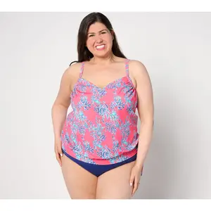 Kim Gravel x Swimsuits For All Side Tie V-Neck Tankini & Hi-Rise Brief