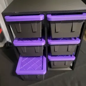3d printed mini storage totes with stand
