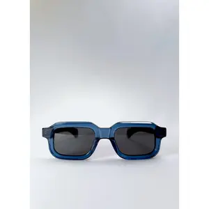 Havoc Abyss Azure Sunglasses - Transparent Blue Frame with Polarized Lenses for Medium Face Sizes - Scratch-Resistant & Secure Fit