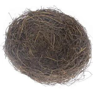 5.9Inch Rattan Bird's Nest Easter Nest for Garden Yard Home Party Wedding Easter Decor