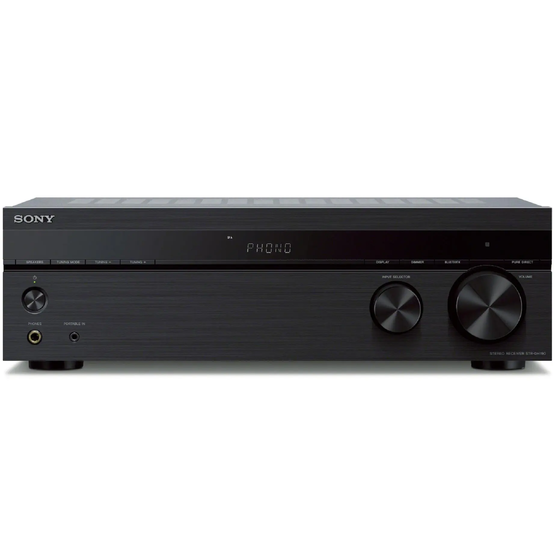 Sony 2 Channel Stereo Receiver with Phono Inputs and Bluetooth Connectivity