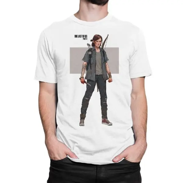 The Last Of Us Part II Ellie T Shirt Official Game Graphic Tee Unisex Gift For Gamers Classic Cotton