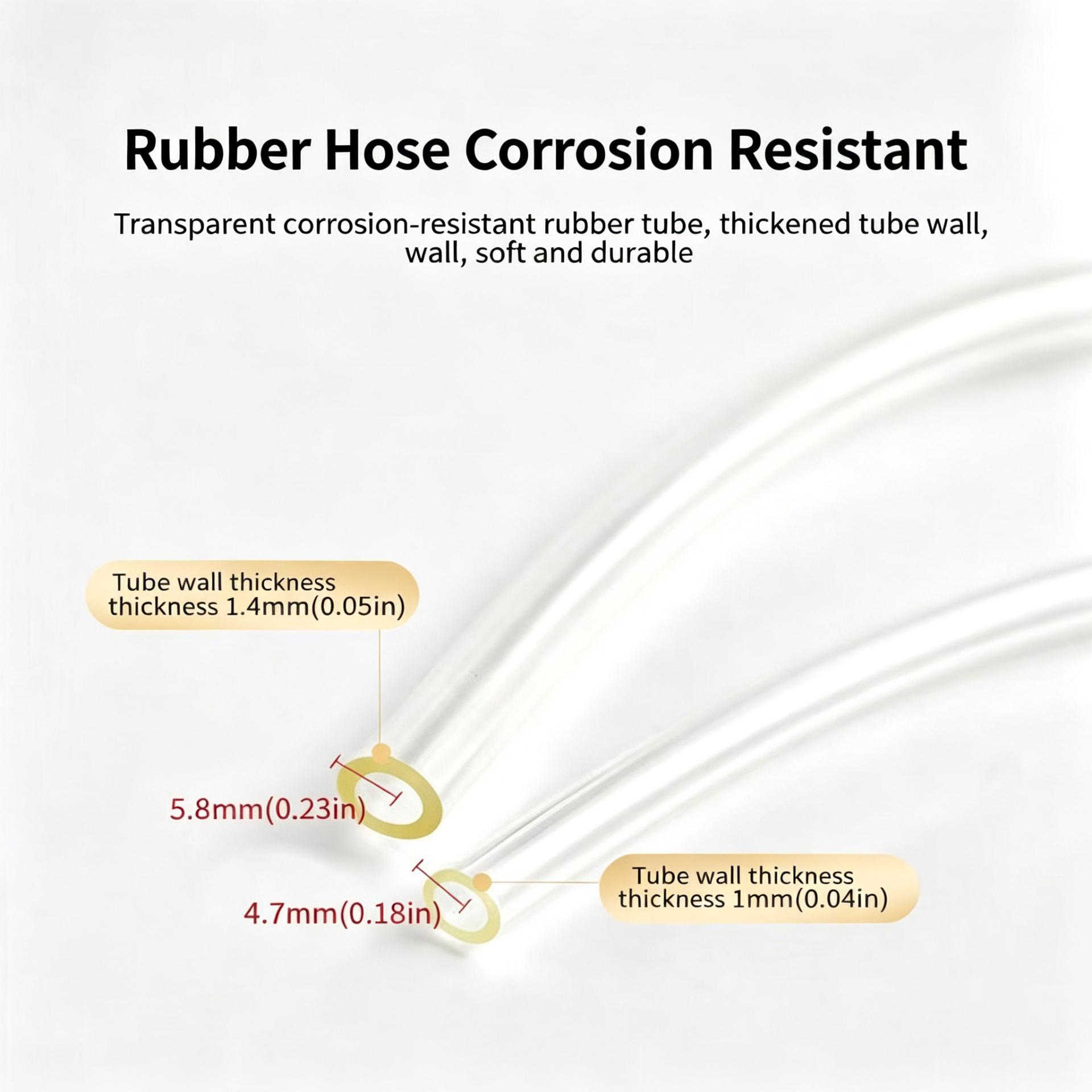 Automotive Vehicle Tool Soft Brake Bleeder Hose Kit - 4-Piece/2-Piece Corrosion-Resistant Hoses with Metal Clamps, 1-Way Valves - Durable and Practical for Car, Motorcycles Hydraulic Brake & Clutch Maintenance - Ideal for Repair Technicians