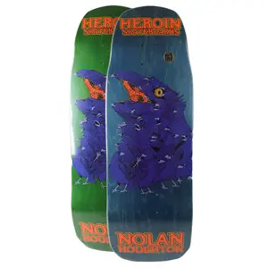 Heroin Skateboard Complete Nolan Houghton Crow (Assorted) 9.9" x 30.5"
