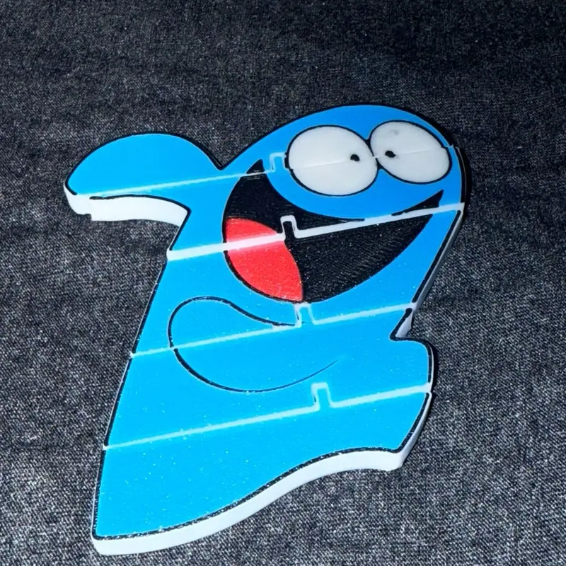 3D Flexi Bloo Fosters Home for Imaginary Friends Toy - Perfect Fidget Toy for Kids and Adults - Taste of 2000s Nostalgia Sensory