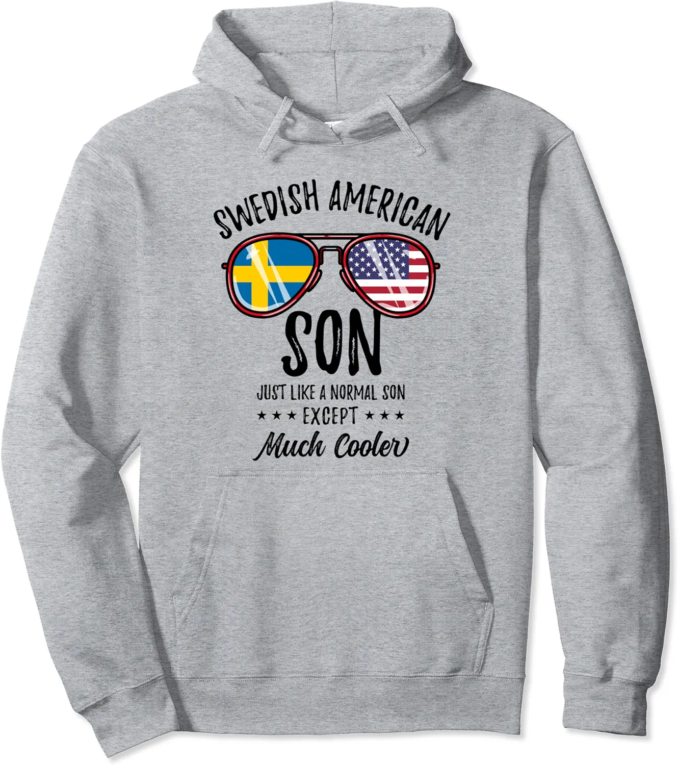 Swedish American Son Swedish Heritage Pullover Hoodie - Anarosavill Shop 82B0BWVHVFN5