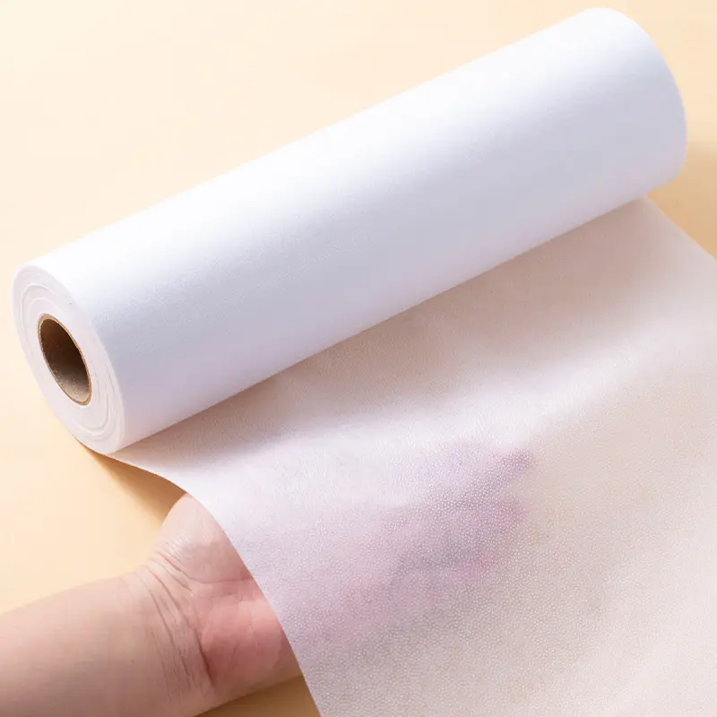 32yards Long Adhesive Interlining, 50g Medium Thickness Non-Woven Fabric Heat Bonding, Iron-On Sewing Patch Single-Sided Glue Cloth Material, Self Adhesive, Adhesive Backed