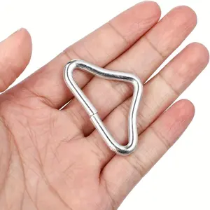 50PCS triangle buckle, V-shaped trampoline spring hook, triangular buckle, triangular ring hook, triangular iron ring, Carabiners