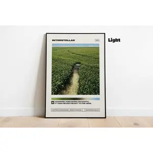 Interstellar |     Premium Poster |     Minimalist Movie Poster |     Vintage Retro Art Print |