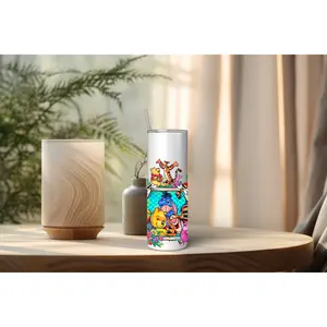 Pooh UVDTF Cup Wrap | 30oz Skinny Wrap | Waterproof UV DTF Transfer | Cute Honey Bear Design (Copy)