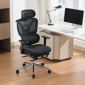 Gaomon Ergonomic Office Chair - Height-Adjusted Computer Desk Chair with Padded Headrest, Comfortable Lumbar Support, 3D Armrests, Mesh Fabric Back for Office, Study (Black),summerwins