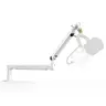 Fifine BM88W Low Profile Podcast Microphone Boom Arm Stand - Adjustable Metal Boom Arm, Desk Clamp Mount, Cable Channels Management, Allen Wrench, Adapter, 1.5kg Capacity, 27.8in Mic Reach, 0.8-2.4in Thickness, Content Creator Home Office Accessory,techvi