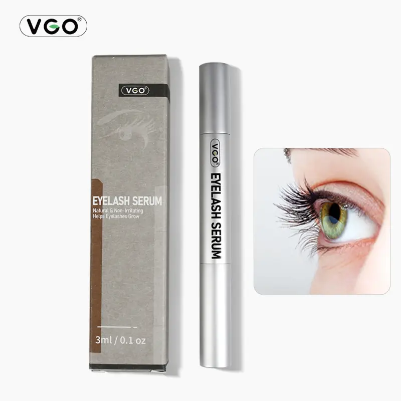 VGO Lash Serum for Eyelash Growth, Premium Lash Enhancing Serum with Advanced Formula Volumizing Longer Fuller and Thicker Looking Lashes, Eyelash Growth for Sensitive Eyes Cruelty-Free. (3ml / 0.1 FI) eyelash extension serum fall gift
