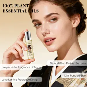 Love & Luck Perfume Oil Roll-On, Citrus Trio Opening, Muguet Lily Bloom, Cedar Amber Scented, Floral Scents Perfume, Portable, Gentle Formula, Multi-Purpose