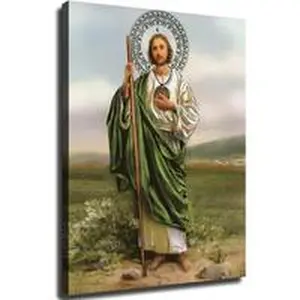 Saint Jude Tadeo - Religion Poster Canvas Print Painting Picture Wall Art Gift Home Corridor Bedroom Living Room Aesthetic Decoration
