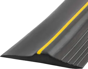 Garage Door Bottom Seal Strip, Weatherproof Rubber Threshold Replacement, Not Include Sealant/Adhesive (20Ft, Black)