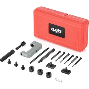 19pc Chain Breaker Tool Kit with C Frame, 3 Anvils, 5 Break Tips, Chain Breaker Chain Link Removal Tool Chain Repair Tool For Dirt Bike, ATV, Motorcycle, Cam and 25 to 630 Chains