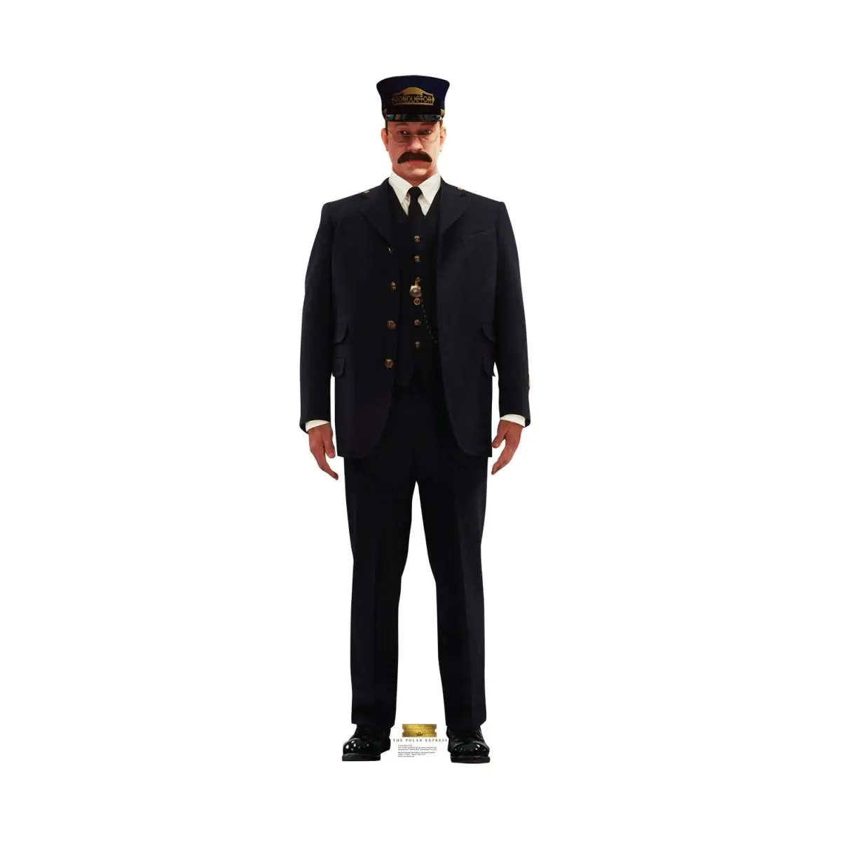 Express 72x24 in. Large Polar Express Conductor Cardboard Standup, Holiday Home Decor, Conductor Figure, Holiday Decor