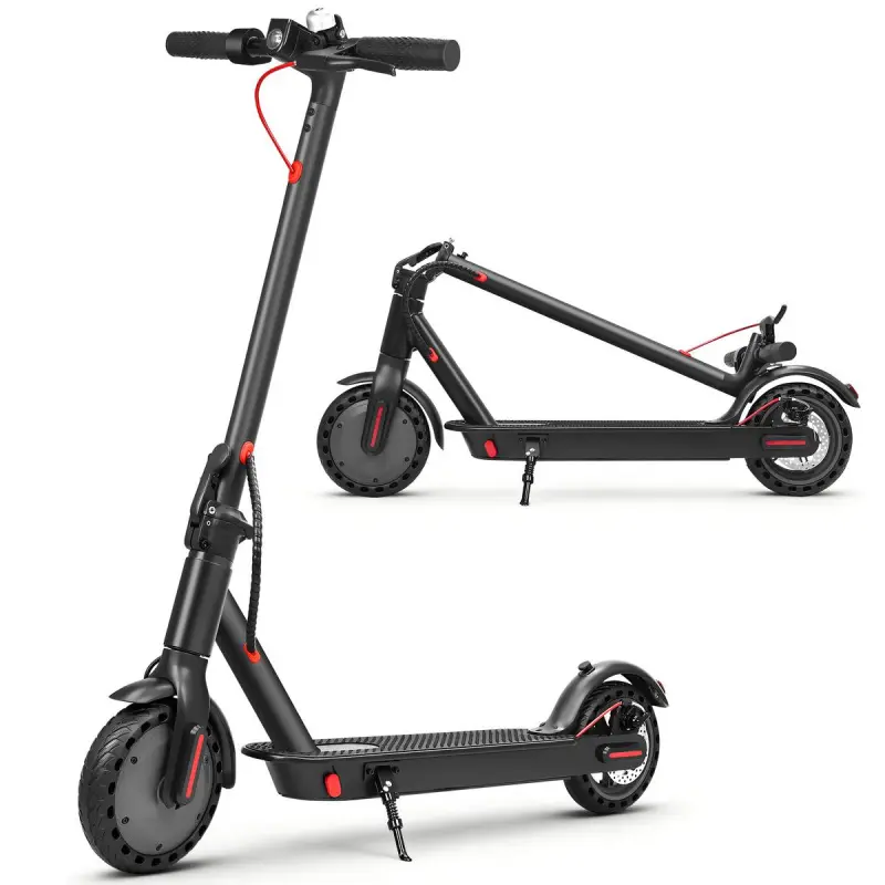 Foldable Electric Scooter for Adults, Lightweight Aluminum Alloy Frame with a Rugged Matte Finish for Urban Commutes - 350W Motor, 19 MPH, 21 mi Range, Unisex, Modern, Compact Fold