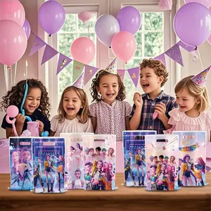 Kpop Hunter Girl Group Gift Bags, Children Birthday Party Supplies, Decorations, Handheld Gift Bags, Candy Bags, Disposable Gift Bags
