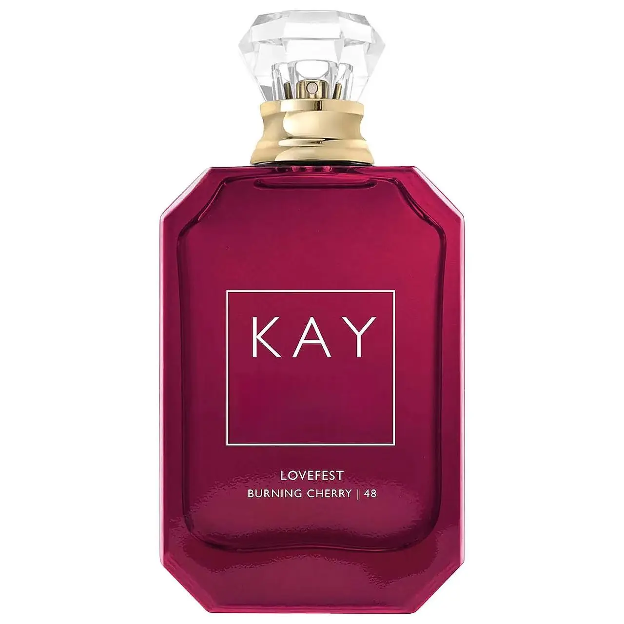 KAY Lovefest Burning Cherry 48 Eau de Parfum 100ml / 3.4 fl oz,Black Cherry Raspberry Rose Gourmand Perfume,long-lasting perfume,Warm Sweet Gourmand Parfum,Scent for Daily & Dating,perfume luxurious gift