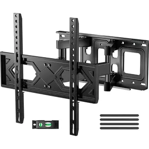 Full Motion Articulating TV Wall Mount Swivel Tilting Bracket Fits 26-70 Inch TVs Up to 99LBS Heavy-Duty Security 5° Tilt 15° Swivel Easy Install