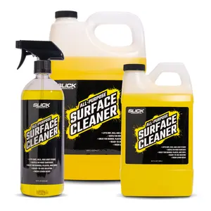 Slick Products All-Purpose Surface Cleaner – Multi-Surface Car Interior & Exterior Cleaner for Vinyl, Plastic, Rubber, Carpet & Upholstery – Fresh Lemon Scent – 32 oz.