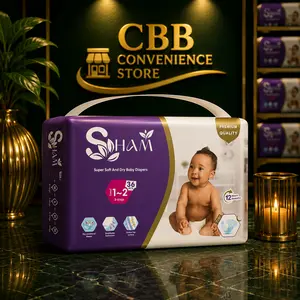 Sham Super Soft Disposable Infant Diapers - All Sizes, Quick-Drying Baby Diapering Solution, Disposable Diapers
