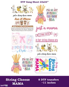 String Cheese Mama DTF Gang Sheet Handmade Crafts Handmade Gifts