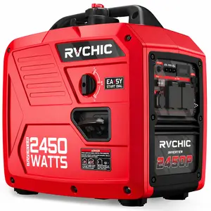 #Summervibes Efurden 2450W Portable Inverter Generator | Super Quiet Gas Generator for Home & Camping, Emergency Backup, Fuel Shut Off, Low Oil Alert, EPA Compliant
