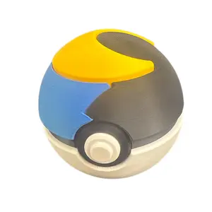 Moon Ball - Inspired 3D Printed Poke Ball Collectible