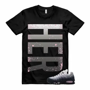 Air Max 95 Pink Foam Black White OG Big Bubble T Shirt Match HER VERT