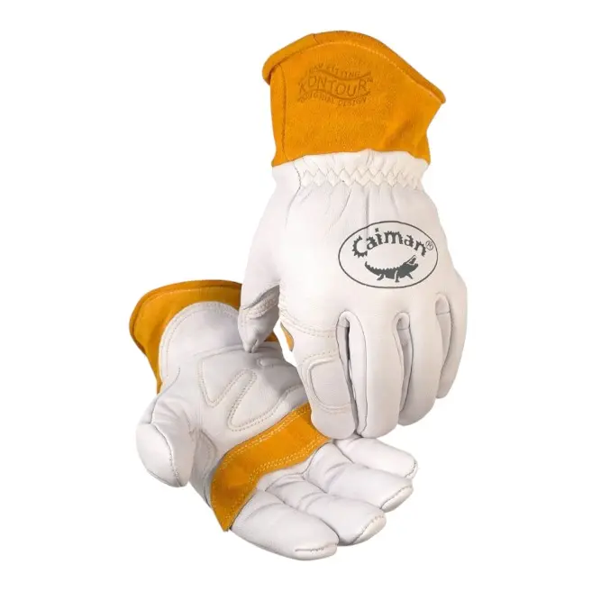 1871 Premium Grain Unlined Palm Welding Gloves - Wool Insulated Back, Sparks Protection, Saddle Cuff, TIG/MIG/Multi-Task Use, Enhanced Dexterity, Carabiner
