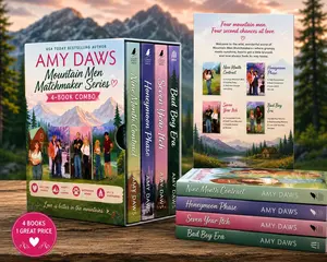 Amy Daws Mountain Men Matchmaker Series 4-Book Bundle - 9 Month Contract, Honeymoon Phase, 7 Year Itch, Bad Boy Era | Small Town Romance Collection | BookTok Gift Set