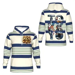 【2026 Tokyo Striped Travel Hoodie】Nostalgic Urban Print Top | Men/Women Oversized Stylish Streetwear | Navy-Green Stripe Base & Tokyo Photo "TOKYO" Graphic Hoodie | Trendy Wanderlust Daily Fashion