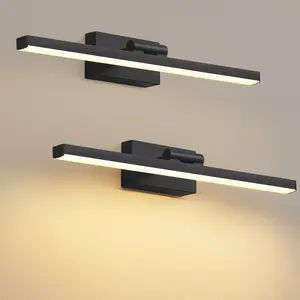 Rechargeable Picture Light Set of 2, Cordless 13-19.7 inch Wall Mount Art Lamp with Remote, Dimmable Battery Powered Display Lights for Artwork Painting Living Room, Bedroom, Hallway, Wireless Operated Wall Lights Set Home Decor Lighting Led Standing Lamp