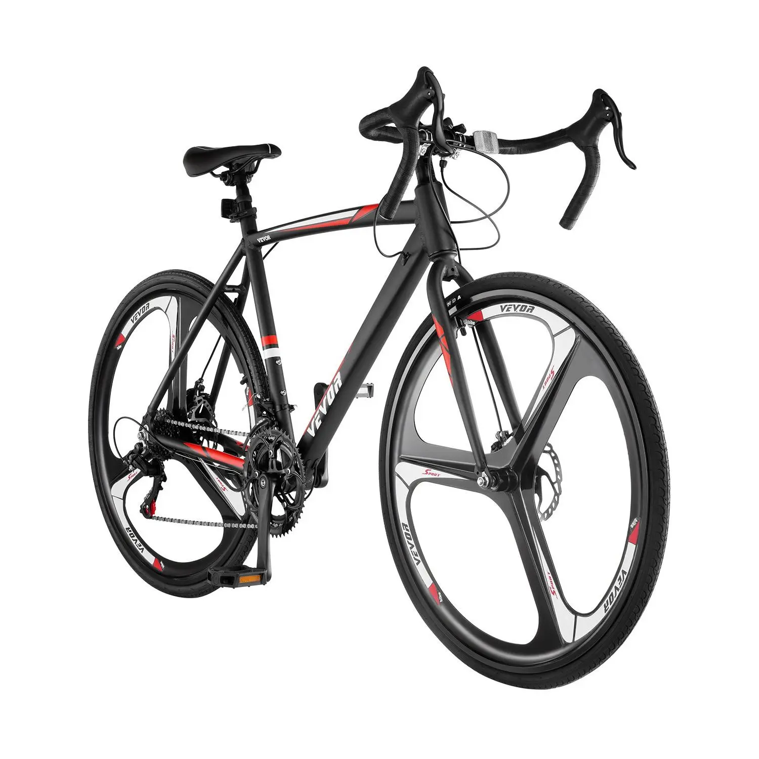【Summerfinds】VEVOR Road Bike, 700C Wheels Racing Bike, SHIMANO 14 Speeds Drivetrain City Commuter Road Bicycle, Urban Adult Sport Bike with Lightweight Aluminum Alloy Frame, Drop Bar, Disc Brake, for Men Women Premium Material Multiple Style Options