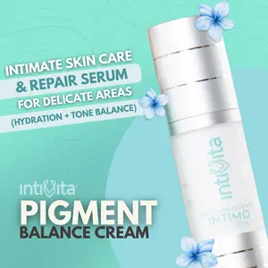 Pigment Balance Cream by Intivita La Flor – Intimate Skin Care & Repair Serum for Delicate Areas (Hydration + Tone Balance) Moisturizer Sensitive Moisturizing