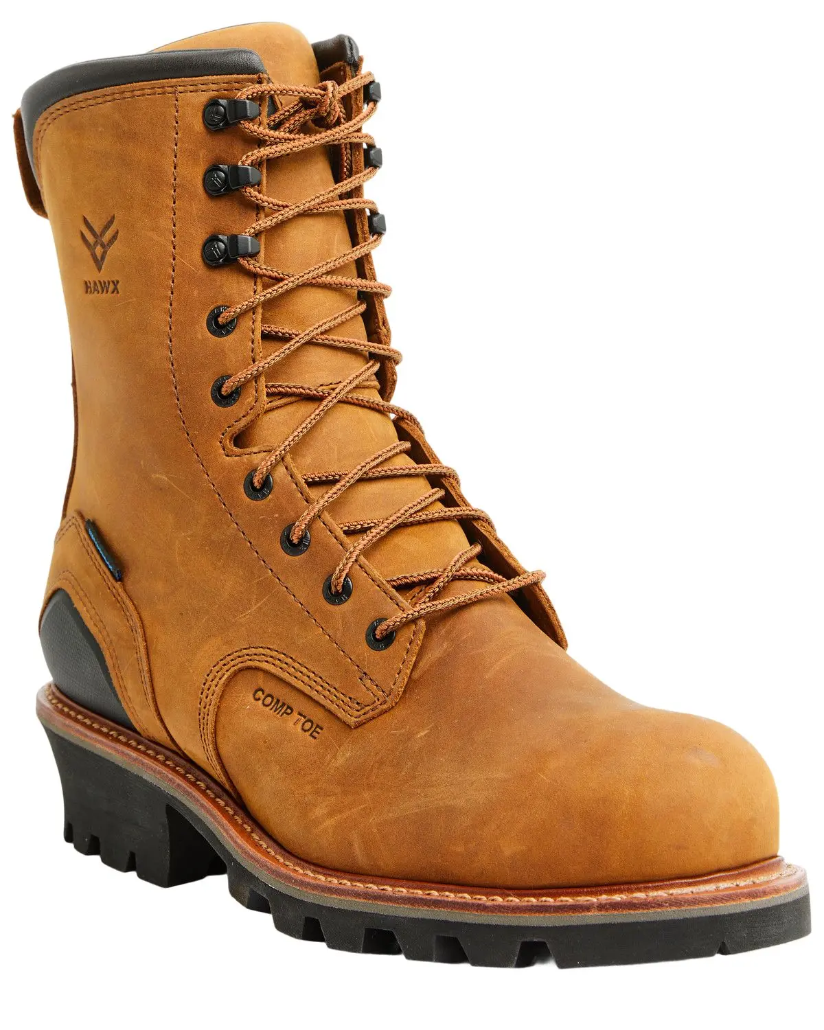 Hawx Men's Men'S 9" Logger Lace-Up Waterproof Work Boot Composite Toe - Bhxcwr0w915-2