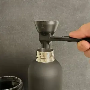 Coffee Scoop & Funnel for Reusable K Cup Refillable Coffee Pods: 2 Tablespoon Coffee Measuring Scoop - Easy Slide Scoop for Ground Coffee, Protein Powder, Tea without Spilling (2 Pack)