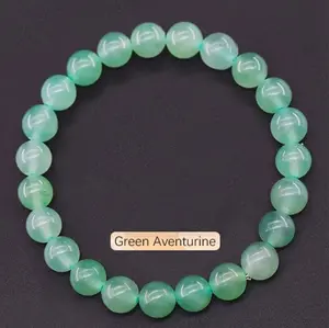 Natural Green Aventurine Wealth-Attracting & Calm Bracelet Abundance Boost Emotional Balance for Financial Prosperity and Emotional Stability