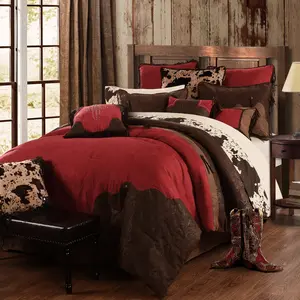 Red Rodeo Comforter Set, Twin