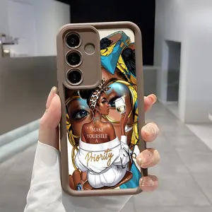 Trendy Girl Boss Quote Fashion Aesthetic Cartoon Pattern Phone Case , Enhanced Camera Protection , Shockproof Skin-Friendly Touch Soft Cover for Samsung Galaxy S21 S22 S23 S24 S25 S26 Ultra Plus FE A13 A14 A15 A16 A17 A33 A34 A35 A36 A52 A53 A54 Note20