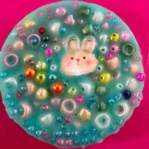 3 in Reusable Easter Light Pink Bunny