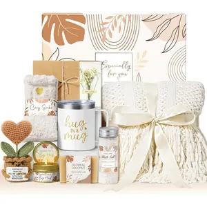 Self Care Gifts Get Well Soon Gift Baskets for, Day for Care Package, Sympathy Gift Basket Spa Thinking of You Gift Set for Mom Her Wife Best Friend Sister