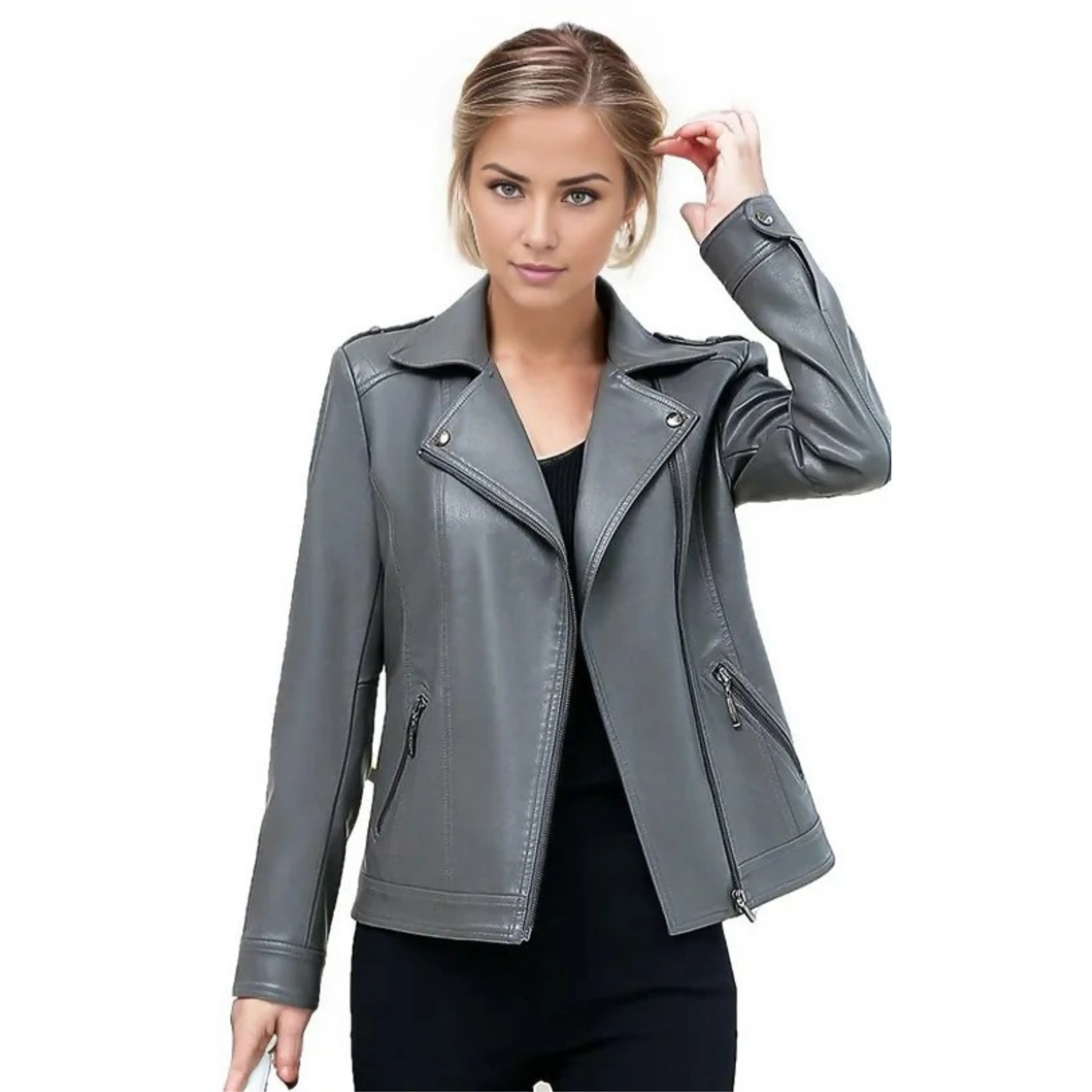 Tina Women Real SheepSkin Leather Coat