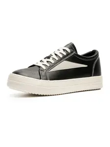 Women's Black-and-White Retro Beige Sole Casual Shoes, Contrast Stitching Soft Sole Comfort Versatile Sporty Low Top Sneakers, Perfect for Campus Outings and Casual Dates, Sports Shoes Footwear